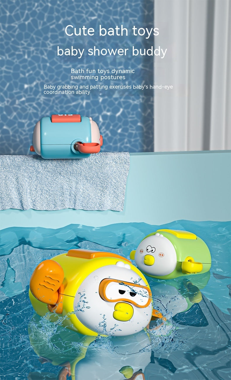 Children's Bath Toys Cartoon Clockwork Bath Water Toys